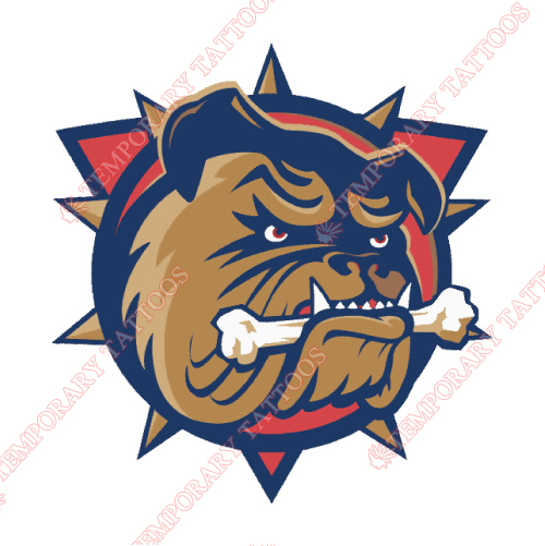 Hamilton Bulldogs Customize Temporary Tattoos Stickers NO.9027